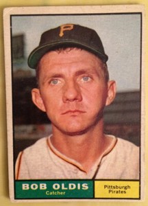 1961 Topps Bob Oldis Baseball Card #149 Pittsburgh Pirates Catcher