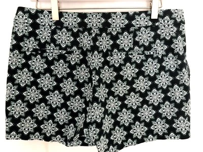 Pantalones Cortos Banana Republic Azul Elástico Algodón Frente Plano con Botones 4" EPOC TALLA 10 Foto 1 de 4