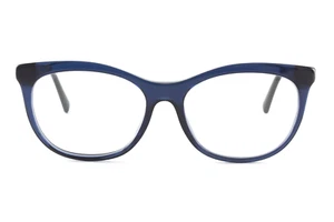 Raro Auténtico Chanel 3341 c.508 54 mm Translúcido Azul Oscuro Gafas Marcos Italia - Imagen 1 de 6