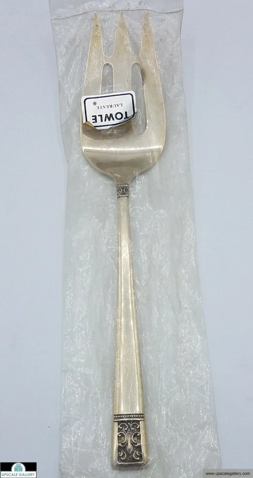 Tenedor de carne fría de plata esterlina Towle Laureate 9" *NUEVO* Foto 1 de 1