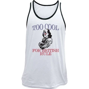 Retro Too Cool For British Rule Ben Franklin Tank Top - Picture 1 of 2