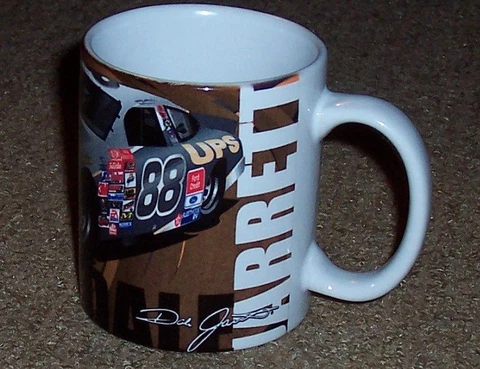 UPS Nascar Dale Jarrett Advertising Collectible Coffee Mug Cover