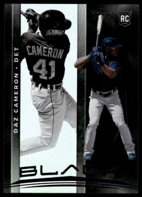 2021 Panini Absolute Rookie Baseball Material PURPLE Daz Cameron /25 Detroit - Image 1 of 2