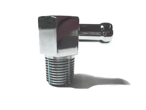Línea de vacío 3/8 NPT 90 grados manguera cromo aluminio colector de admisión accesorio a5 - Imagen 1 de 1
