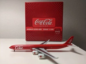 1:500 scale Model By HERPA Coca Cola Airbus 340-600 - Picture 1 of 17