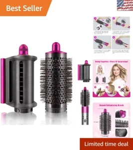 Round Volumizing Brush & Anti-Flying Nozzle for Dyson Airwrap - Smoothing Tool - Afbeelding 1 van 8