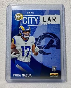 Puka Nacua 2023 Panini NFL #29 My City Football Card Los Angeles Rams 1/344 - Foto 1 di 2