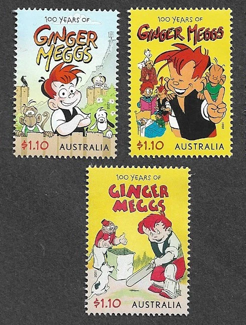 AUSTRALIA JENGIBRE MEGGS 100 AÑOS LITERATURA CÓMIC DIBUJOS ANIMADOS MNH SET 2022 Foto 1 de 1