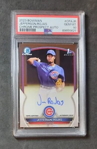 Jefferson Rojas 2023 1st Bowman Chrome Autograph Auto PSA 10 Chicago Cubs - Picture 1 of 2
