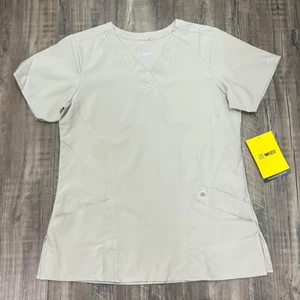 Wink123 Scrub Top, Small, Khaki, New With Tags - Picture 1 of 1