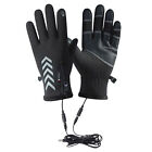 USB Heated Gloves Waterproof Rechargeable Touchscreen Skiing Gloves for Men