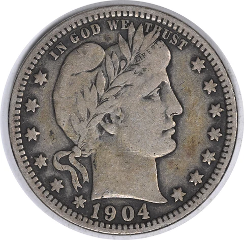 1904-O Barber Silver Quarter F Uncertified #300 Cover