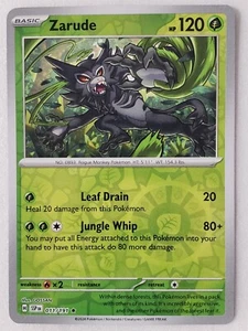 Tarjeta Pokémon REVERSE HOLO Zarude 011/191 casi nueva/M Surging Sparks $2 envío combinado - Imagen 1 de 2
