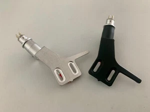 SET OF TWO TP 60 UPGRADE HEADSHELL SILVER & COPPER WIRE FOR TP11/TP16 TONEARMS - Picture 1 of 5