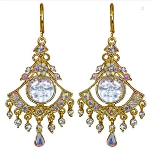 Kirks Folly Victorian Dream Goddess Seaview Moon Chandelier Earrings GT 32 - Picture 1 of 3