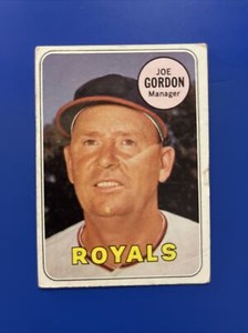 Joe Gordon 1969 Topps #484 Manager Vintage Kansas City Royals