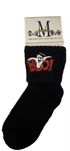 Calze Halloween vintage NOS HTF McCubbin calze unisex bambino ricamate made in USA - Foto 1 di 6