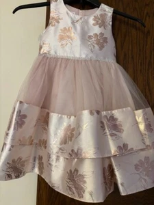 Beautiful Bonnie Jean Peach Color Girls Sleeveless Dress (size 5) - Picture 1 of 20
