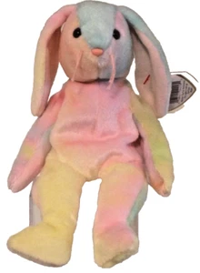 TY ORIGINAL BEANIE BABY 1999 - Hippie the Ty-dyed Bunny - RETIRED - Bild 1 von 6
