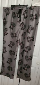 Croft & Barrow Pajama Pants Size 3XLT Mens Drawstring gray Fleece Sleepwear DOG 