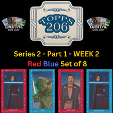 Topps Star Wars Card Trader Topps 206 Series 2 Part 1 Red Blue Set WEEK 2