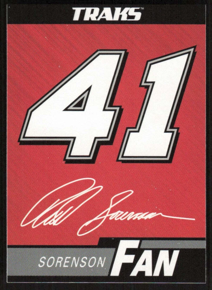 Reed Sorenson 2006 Press Pass Traks # 41 Fan Sticker - Image 1 of 1