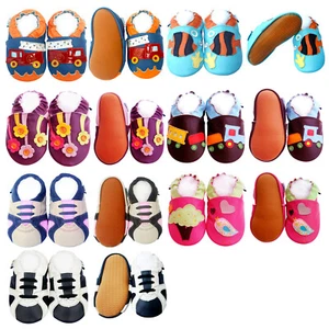 Jinwood Boy Girl Baby Shoes Infant Toddler Kid Rubber Sole Prewalk Booties 0-3 Y - Picture 1 of 18