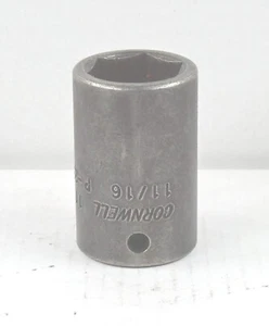Cornwell Tools 11/16" IMPACT SOCKET shallow 6 point 3/8" drive P2222L - Bild 1 von 4