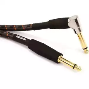 Roland Gold Series Instrument Cable - Straight 1/4" TS to Right Angle 1/4" TS - - Picture 1 of 1