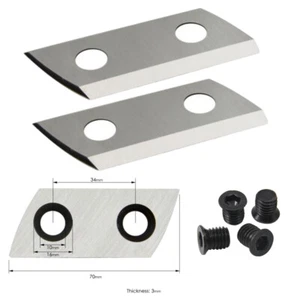 2X Garden Shredder Chipper Blades Cutter + Screws Set For MH 2400 For GC-KS 2540 - Picture 1 of 9