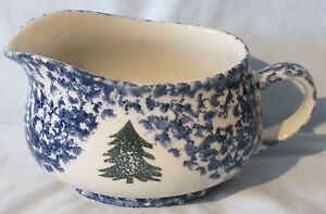 Tienshan Blue Cabin In the Snow Gravy or Sauce Boat