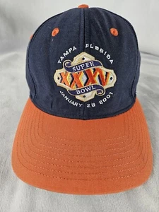Super Bowl XXXV 2001 blau orange Mütze offiziell NFL Tampa Florida 26. Januar 2001 - Bild 1 von 9