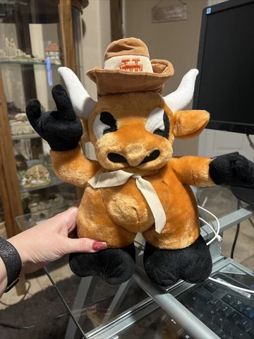 University of Texas UT Longhorns Musical Mascot Bevo Plush Team Crossbars 14" Cover