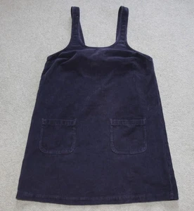 FatFace Navy Cord Dungaree Pinafore Corduroy Dress | Festival Casual | Size 14 - Picture 1 of 11