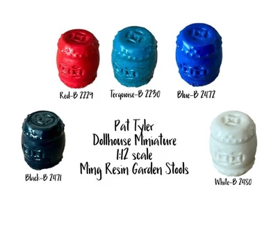 Dollhouse Miniature STOOL - MING GARDEN -in Various Colors B 2229 - Image 1 of 3