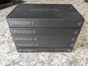 Pimsleur Approach Gold Edition Spanish Levels 1-5 Total 80 CD's Full Bundle - Picture 1 of 7