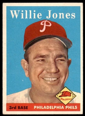 1958 Topps Set Break Willie Jones #181 EX-EXMINT - Image 1 of 2