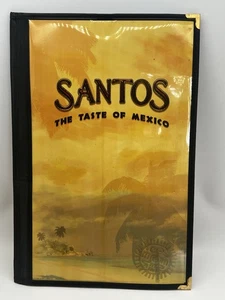 Menu From Your Favorite Restaurant SANTOS THE TASTE OF MEXICO Houston Mexican TX - Picture 1 of 7