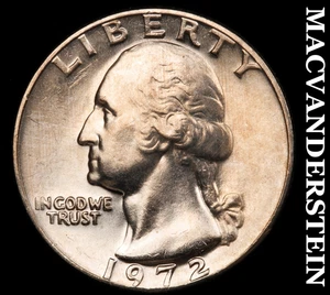 1972 Washington Quarter - Choice Gem Brilliant Uncirculated No Reserve #F660 - Bild 1 von 2