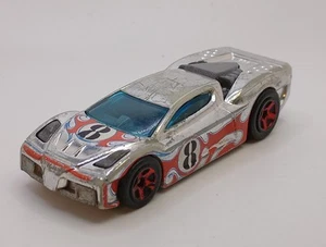 RARE Vtg. Hot Wheels Acceleracers Reverb #8 Teku 1:64 Silver/Red - Picture 1 of 10