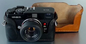 LUIGI PREMIUM CASE COMBO for FILM MINOLTA/LEICA CLE,SOFT BUMP,DELUXE STRAP,DHL - Picture 1 of 8