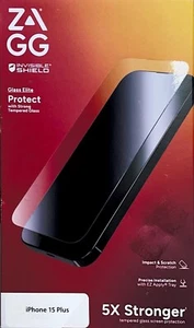 ZAGG Apple iPhone 15 Plus Glass Elite Stronger Screen Protector - Picture 1 of 5