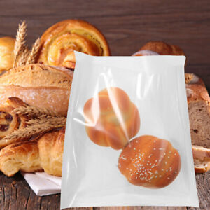 White Bakery Bags with Window for Baked Goods (50pcs)-MI