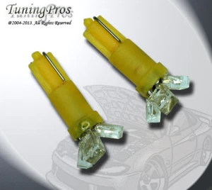 (1 Pair) Set of 2 pcs Seat Belt Indicator T5 3 Amber LED Light Bulbs 74 103 37 - Picture 1 of 3