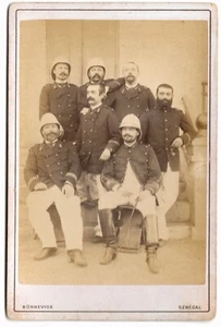 6 Photos Cabinet Militaire Infanterie marine Troupe coloniale Senegal Bonnevide - Imagen 1 de 12