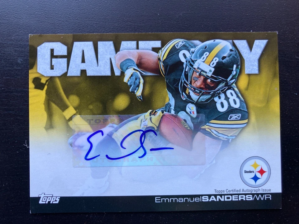 EMMANUEL SANDERS 2011 TOPPS GAME DAY SIGNATURES AUTOGRAPH AUTO - Image 1 of 2
