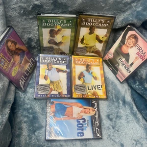 NEW SEALED 8 WORKOUT DVD LOT Billy Blanks Bootcamp Jillian Michaels Cardio ABS - Picture 1 of 5