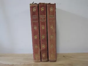 New Century Library The Works of Charles Dickens 3 Volumes 1909 Leather - Picture 1 of 22