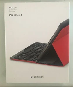 Logitech Canvas Keyboard/Cover Case for iPad mini 1/2/3 - Mars Red Orange - Picture 1 of 9