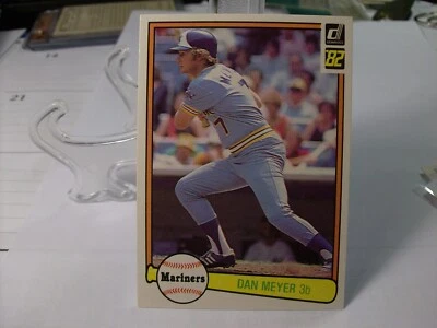 1982 Donruss Baseball   #176 - Dan Meyer - Seattle Mariners   82-285 - Image 1 of 2